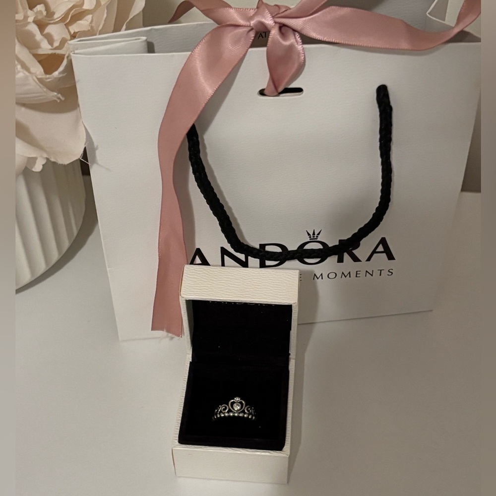Pandora Princess Silver Ring With Original Packaging Perfect for gift 🎁